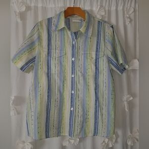 Western Striped Short Sleeve Shirt